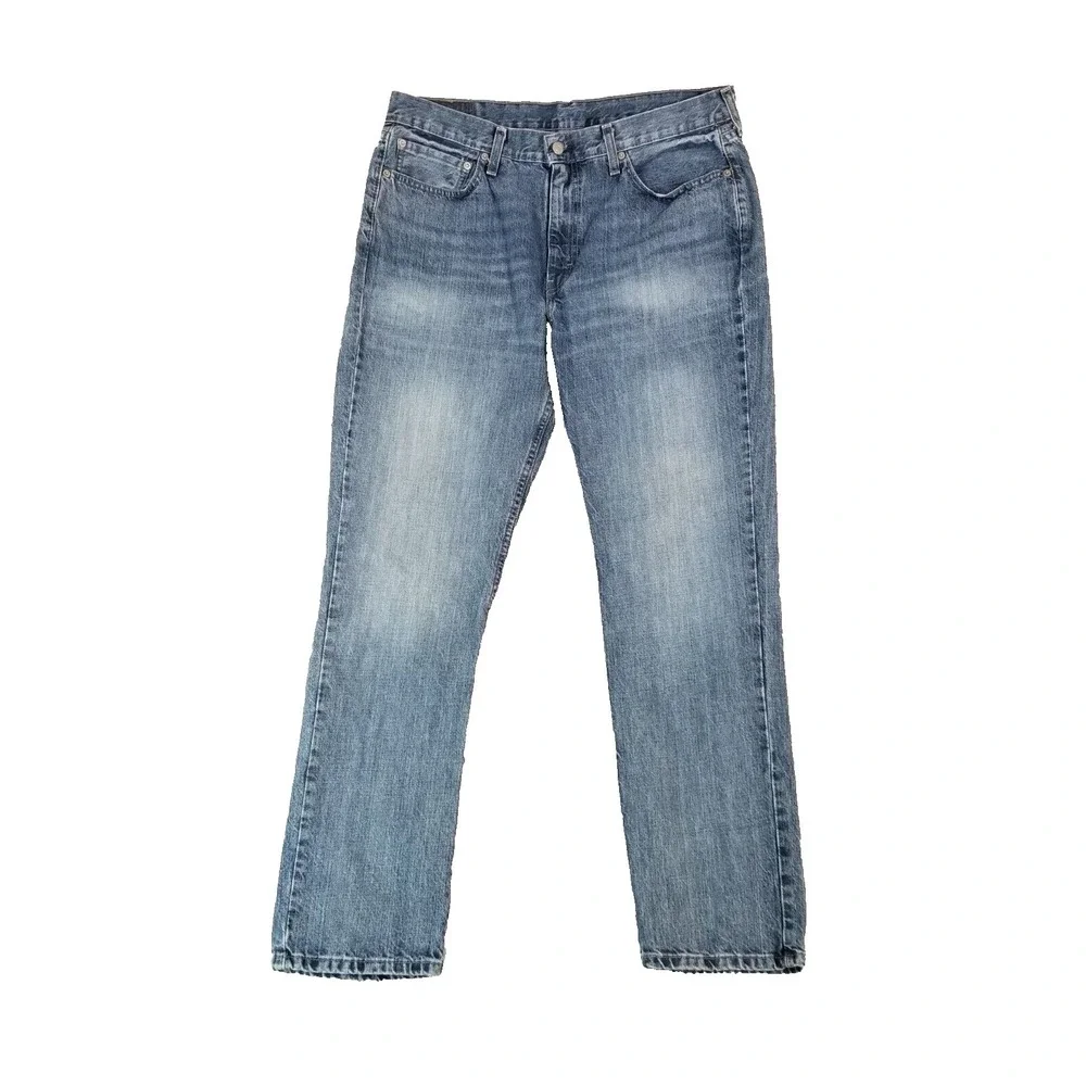 Levi's 514 jeans men's 36x32 regular fit straight blue denim pants